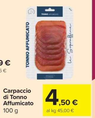 Carpaccio di Tonno Affumicato