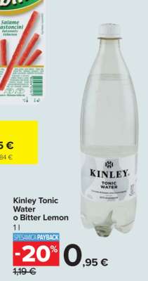 Kinley Tonic Water o Bitter Lemon