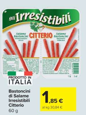 Bastoncini di Salame Irresistibili Citterio