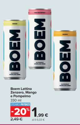 Boem Lattina Zenzero, Mango e Pompelmo