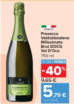 Prosecco Valdobbiadene Millesimato Brut DOCG Val D’Oca