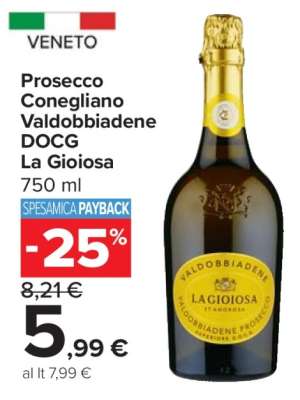 Prosecco Conegliano Valdobbiadene DOCG La Gioiosa