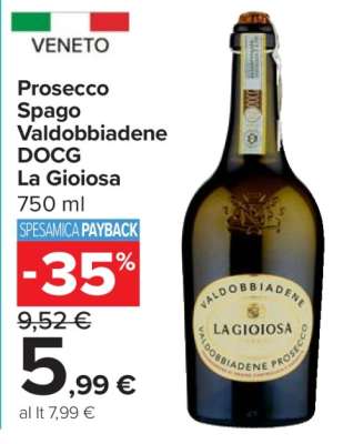 Prosecco Spago Valdobbiadene DOCG La Gioiosa