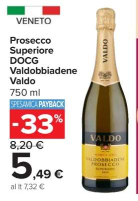 Prosecco Superiore DOCG Valdobbiadene Valdo