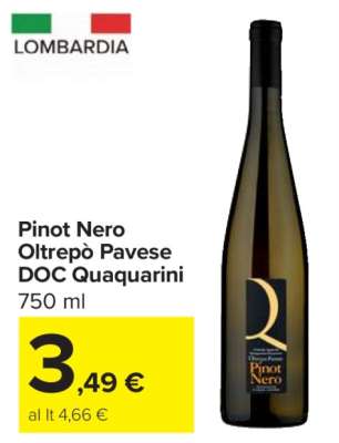 Pinot Nero Oltrepò Pavese DOC Quaquarini