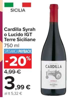 Cardilla Syrah o Lucido IGT Terre Siciliane