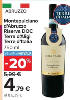 Montepulciano d'Abruzzo Riserva DOC Terra d'Aligi Terre d’Italia