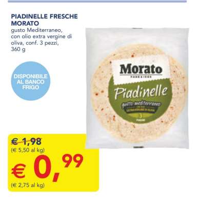 PIADINELLE FRESCHE MORATO