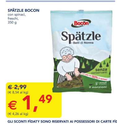 SPÄTZLE BOCON