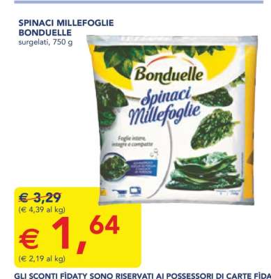 Spinaci Millefoglie Bonduelle