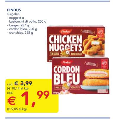 Findus surgelati