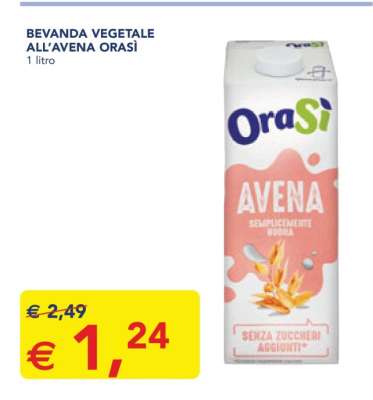 BEVANDA VEGETALE ALL'AVENA ORASÌ