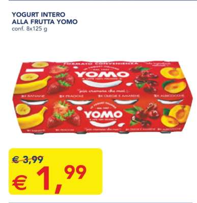 Yogurt Intero alla Frutta Yomo