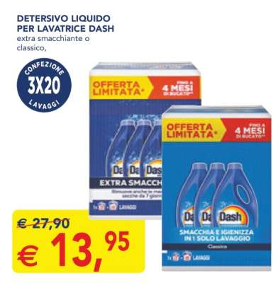 DETERSIVO LIQUIDO PER LAVATRICE DASH