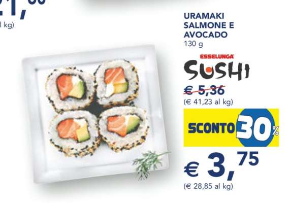 URAMAKI SALMONE E AVOCADO
