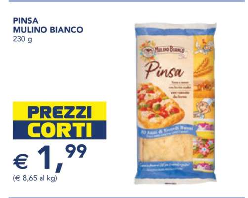 Pinsa Mulino Bianco