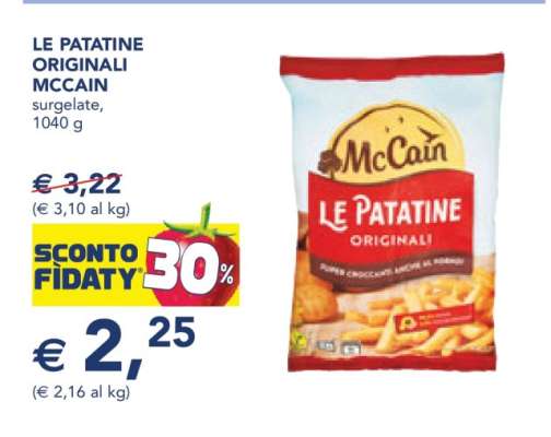 LE PATATINE ORIGINALI MCCAIN