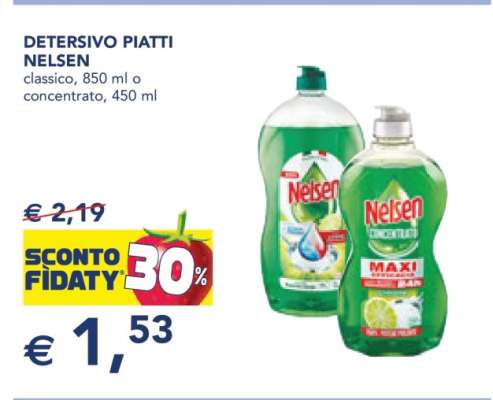 Detersivo Piatti Nelsen