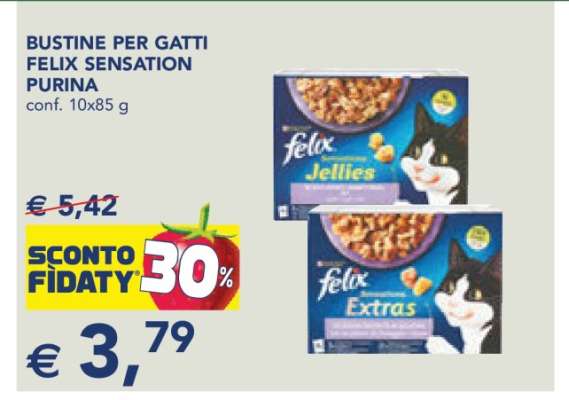 BUSTINE PER GATTI FELIX SENSATION PURINA