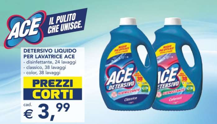 ACE Detersivo Liquido per Lavatrice