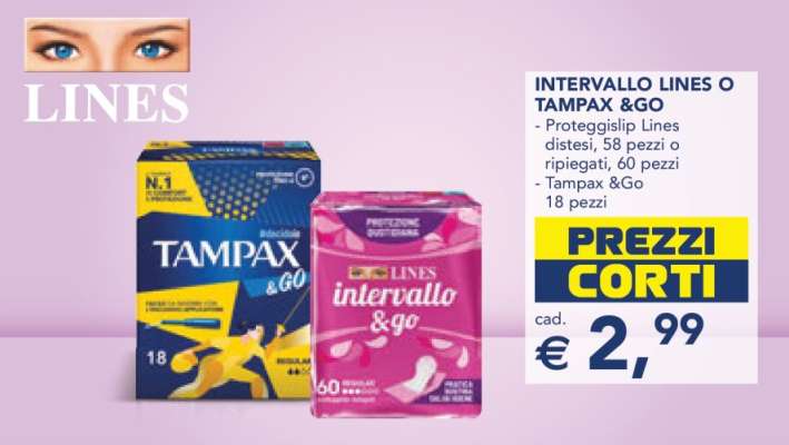 INTERVALLO LINES O TAMPAX &GO