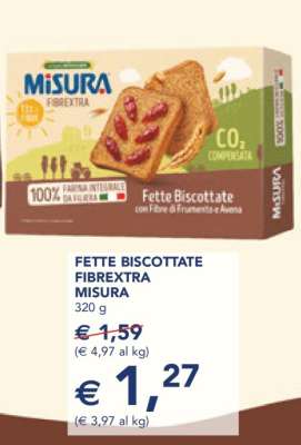 Fette Biscottate Fibrextra MISURA
