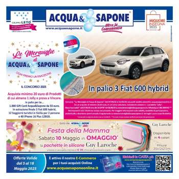 Volantino Acqua & Sapone - 5/5/2025 - 18/5/2025.