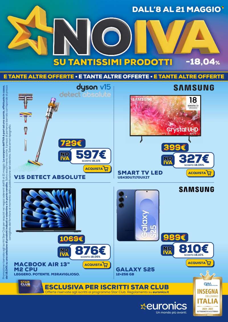 Volantino Euronics - 8/5/2025 - 21/5/2025.