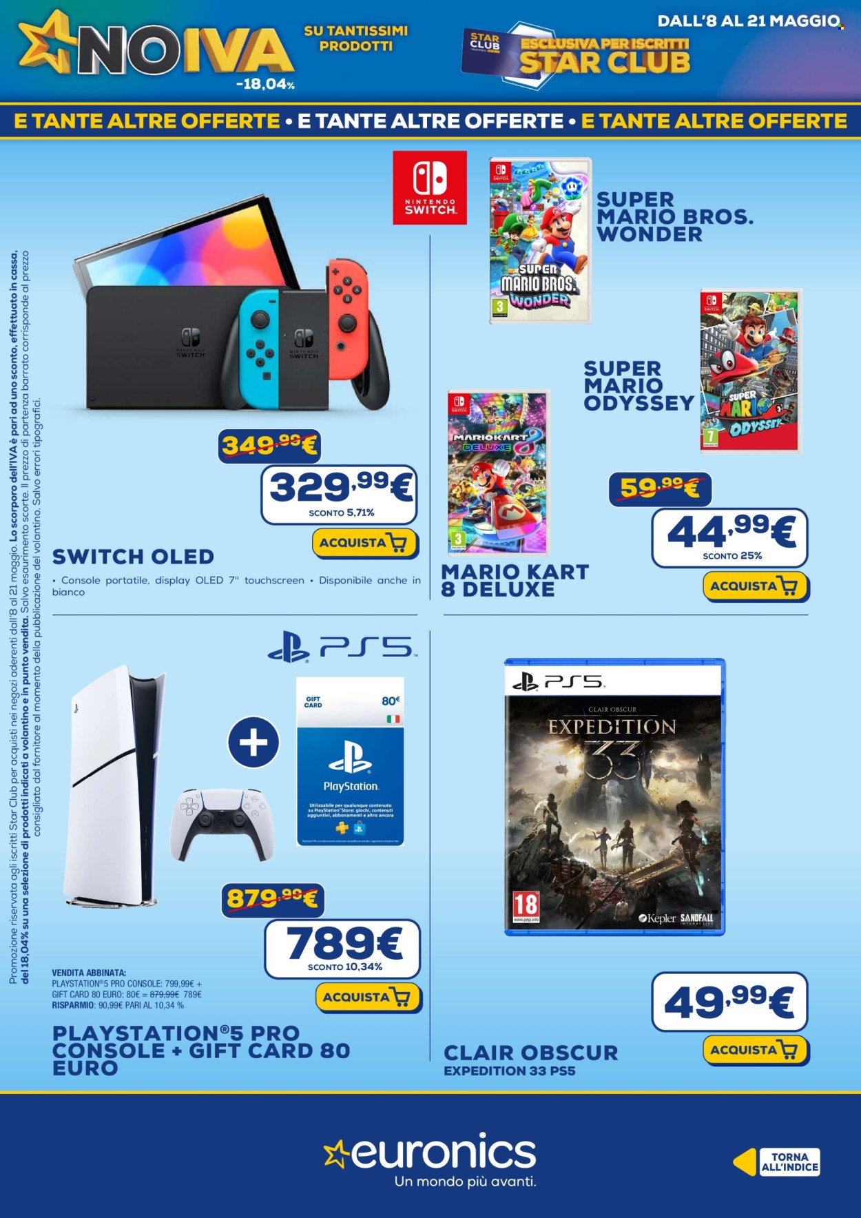 Volantino Euronics - 8/5/2025 - 21/5/2025. Pagina 1