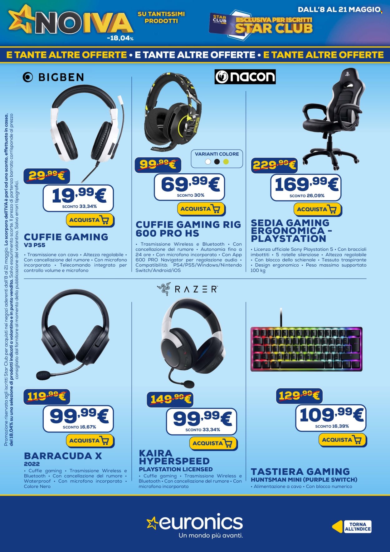 Volantino Euronics - 8/5/2025 - 21/5/2025. Pagina 1