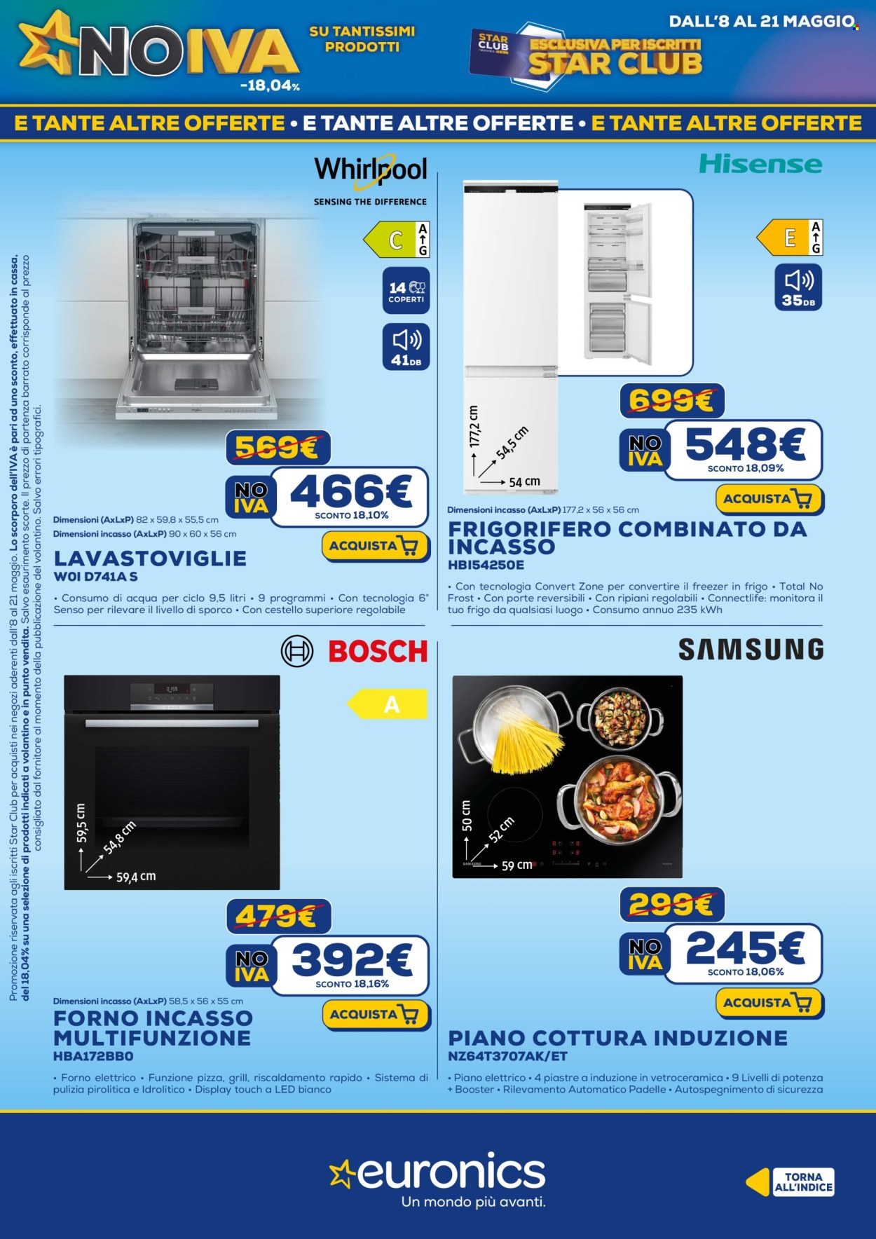 Volantino Euronics - 8/5/2025 - 21/5/2025. Pagina 1