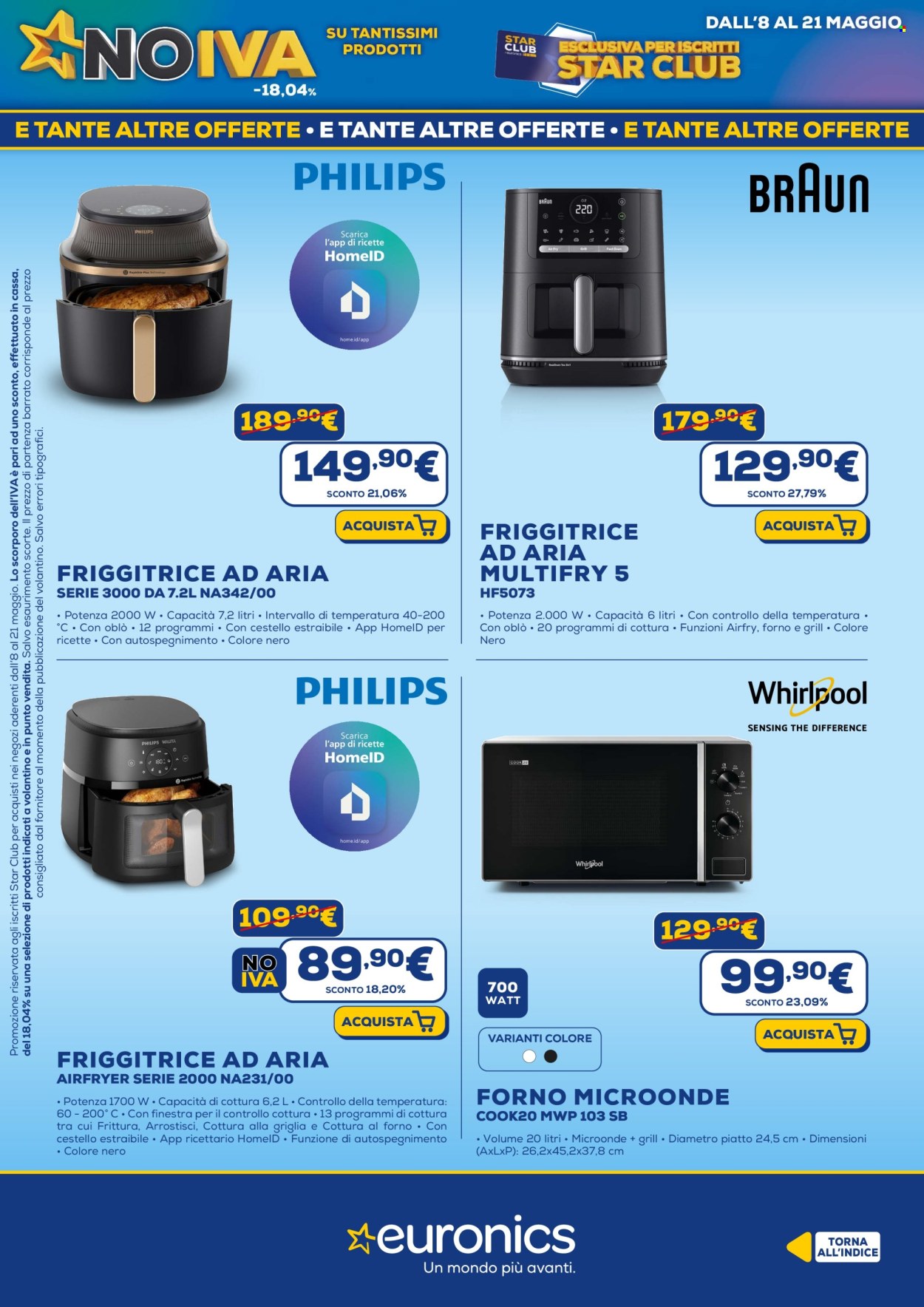 Volantino Euronics - 8/5/2025 - 21/5/2025. Pagina 1