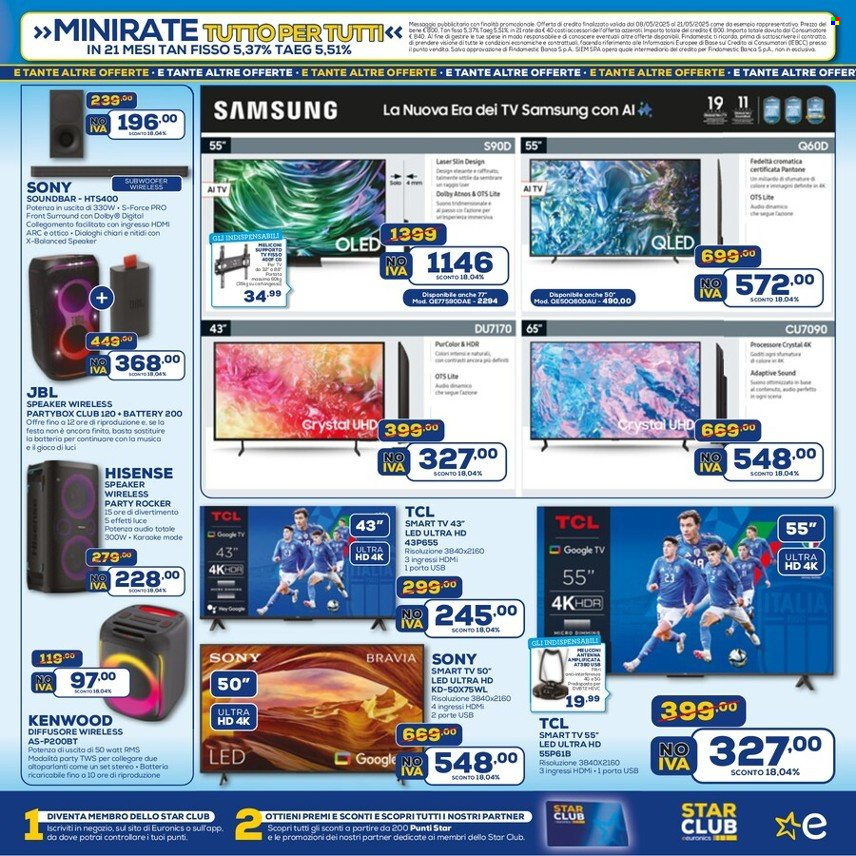 Volantino Euronics - 8/5/2025 - 21/5/2025. Pagina 1