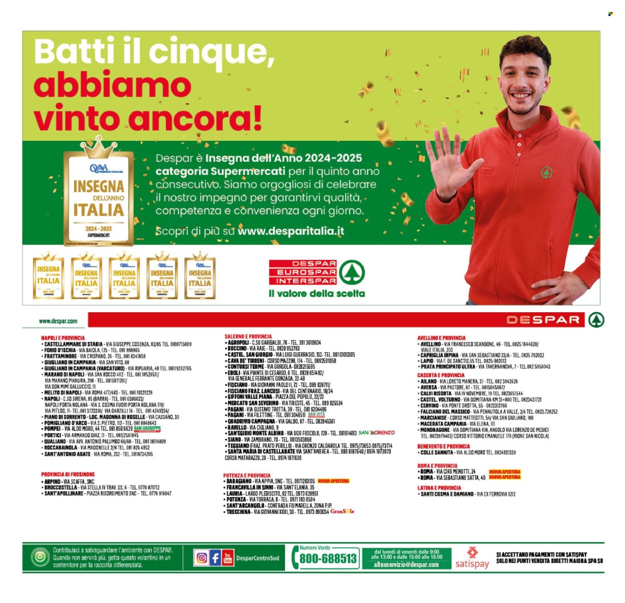 Volantino Despar - 8/5/2025 - 15/5/2025. Pagina 1
