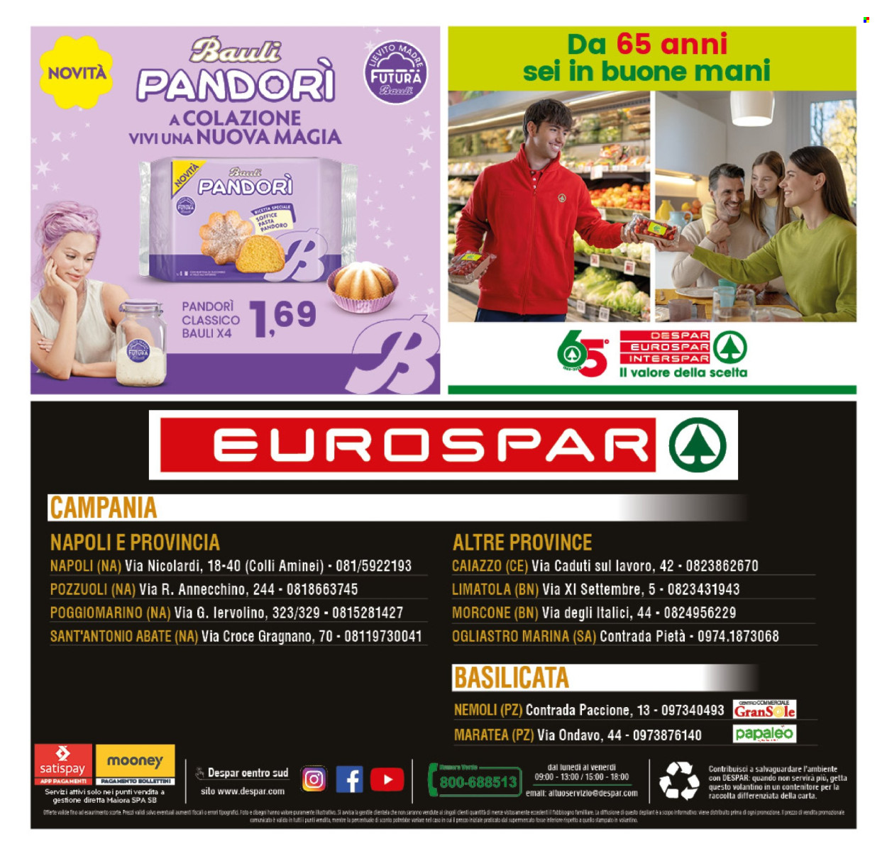 Volantino Eurospar - 8/5/2025 - 15/5/2025. Pagina 1