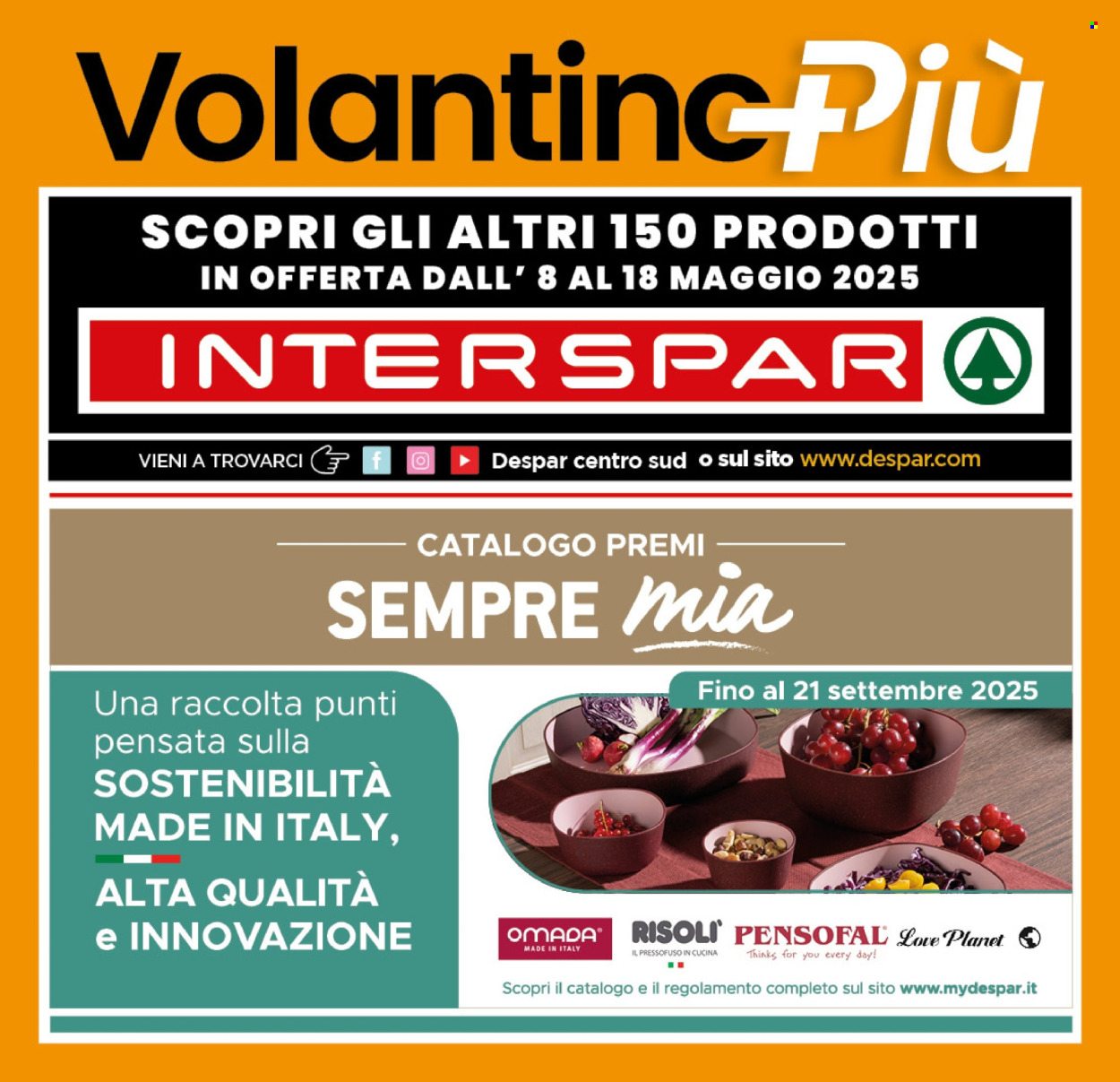 Volantino Interspar - 8/5/2025 - 18/5/2025. Pagina 1