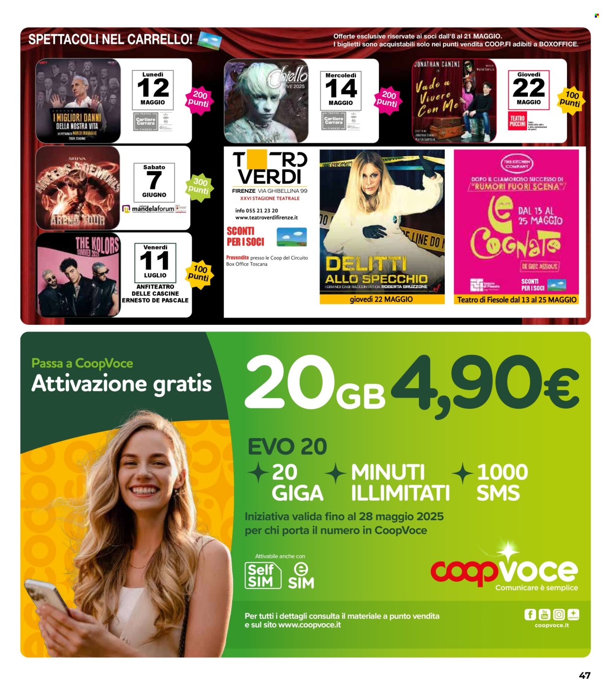 Volantino Coop - 8/5/2025 - 20/5/2025. Pagina 1