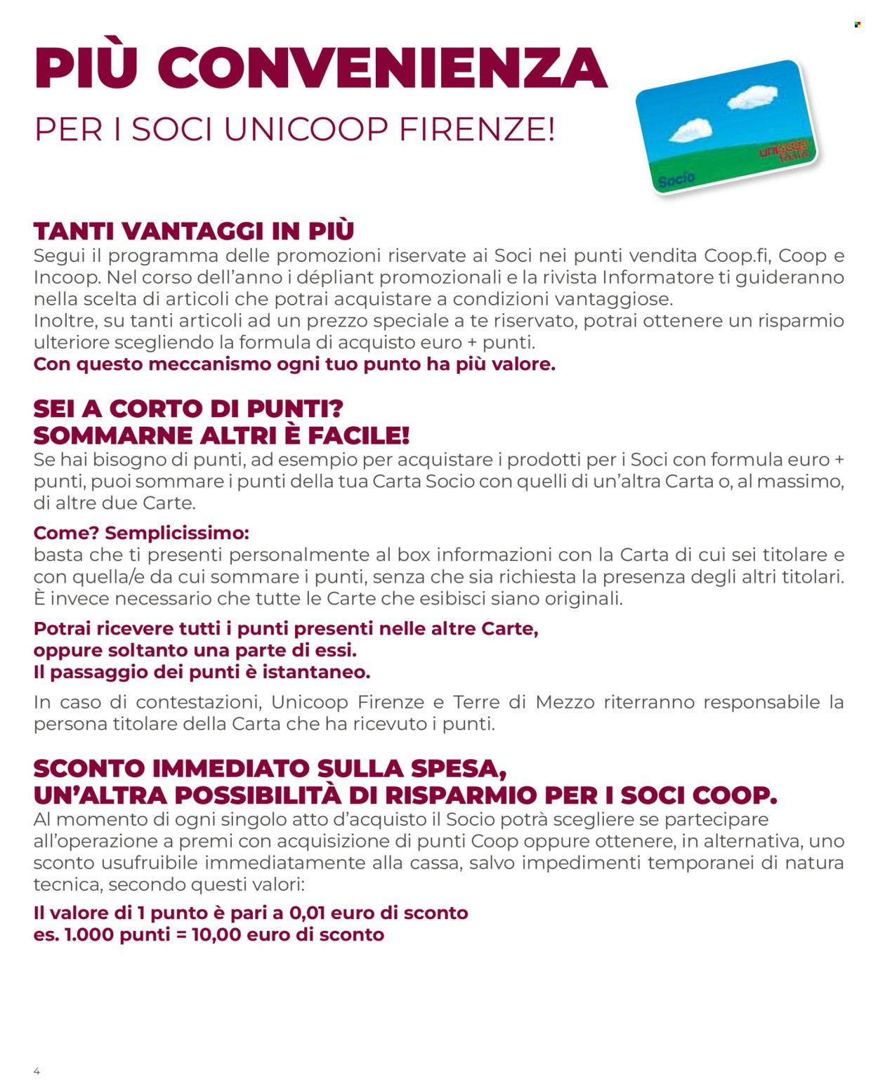 Volantino Coop - 7/5/2025 - 30/11/2025. Pagina 1