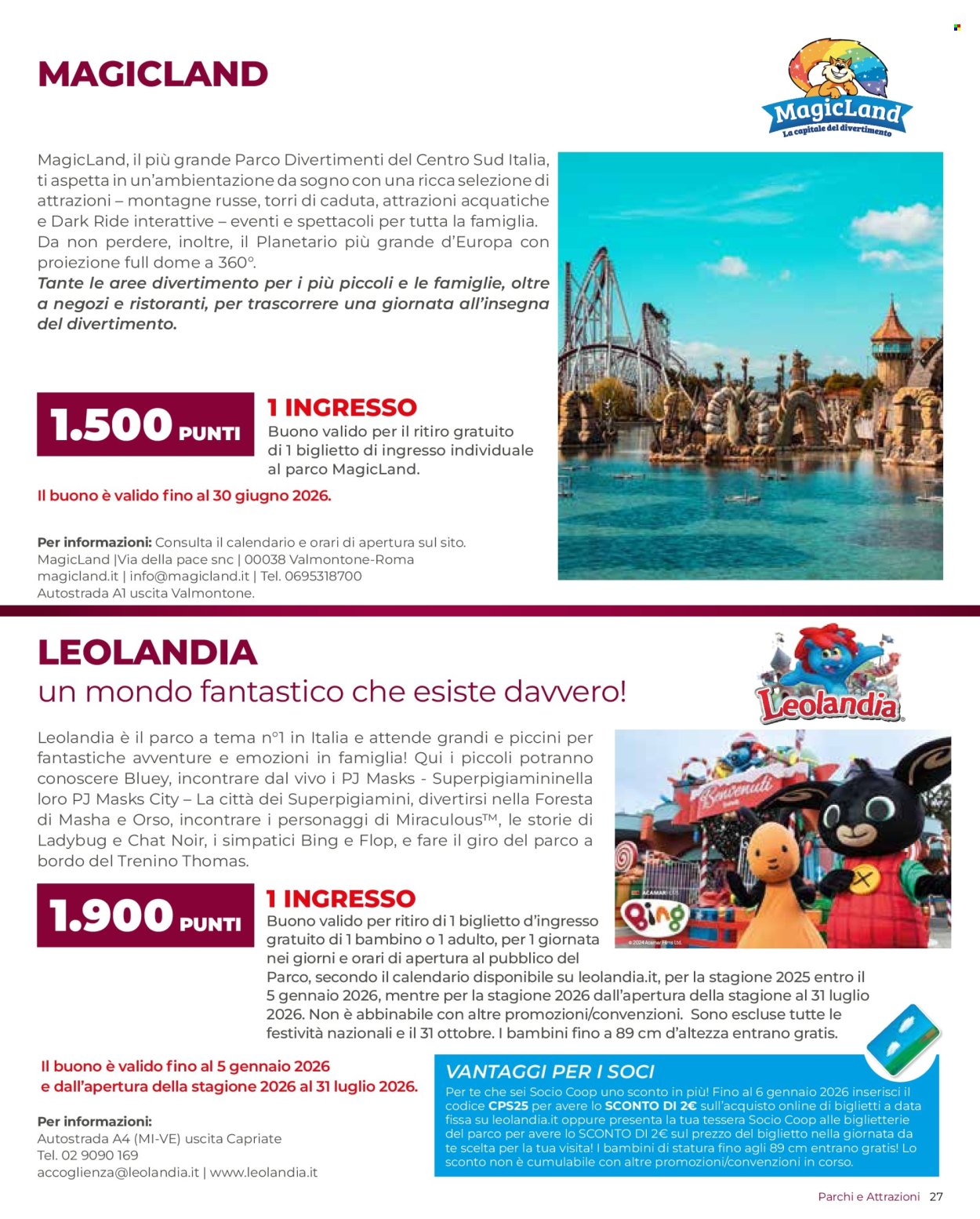 Volantino Coop - 7/5/2025 - 30/11/2025. Pagina 1