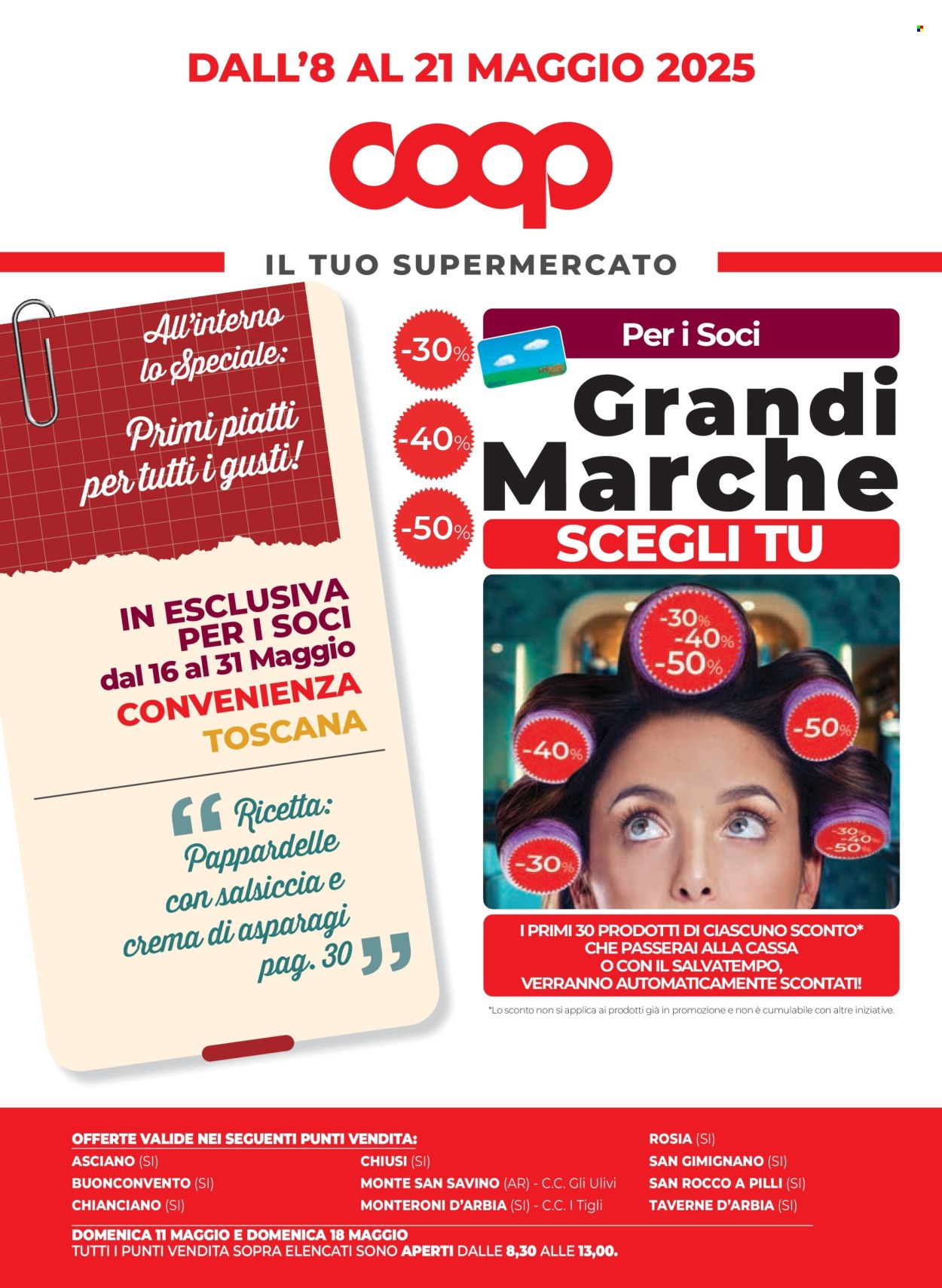 Volantino Coop - 8/5/2025 - 21/5/2025. Pagina 1
