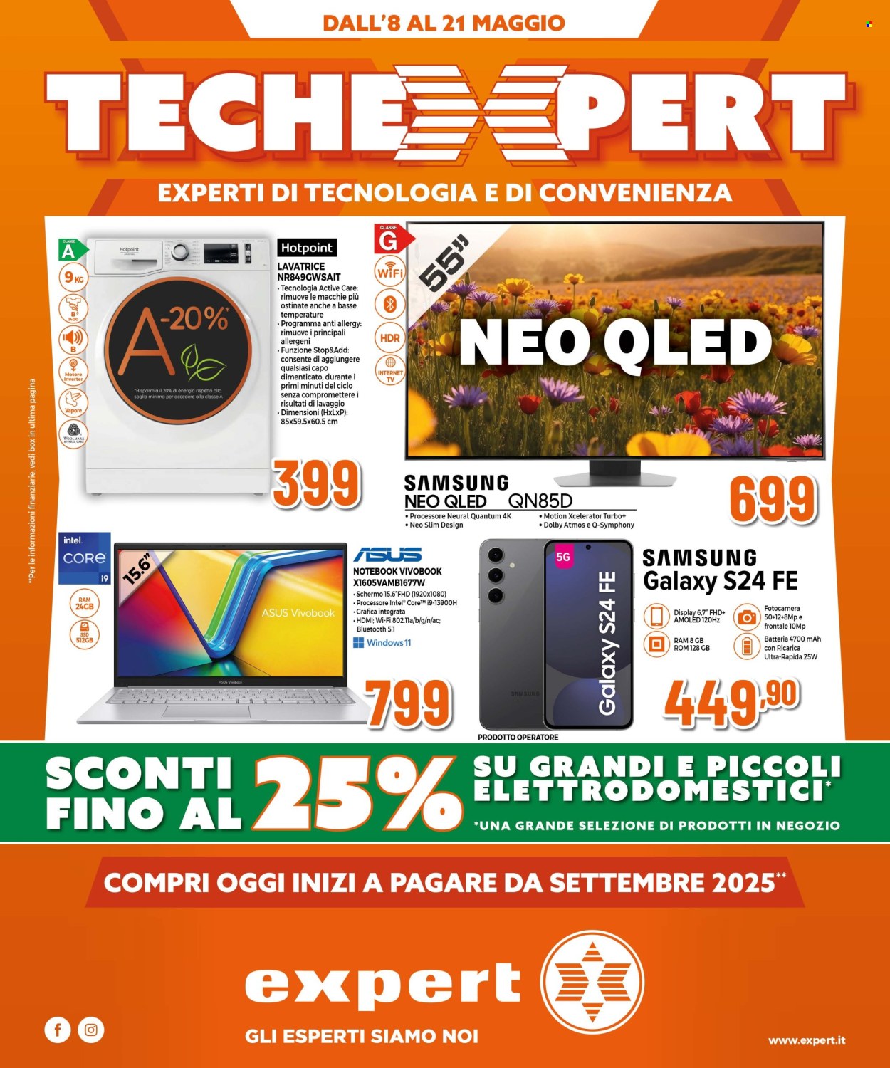 Volantino Expert - 8/5/2025 - 21/5/2025. Pagina 1