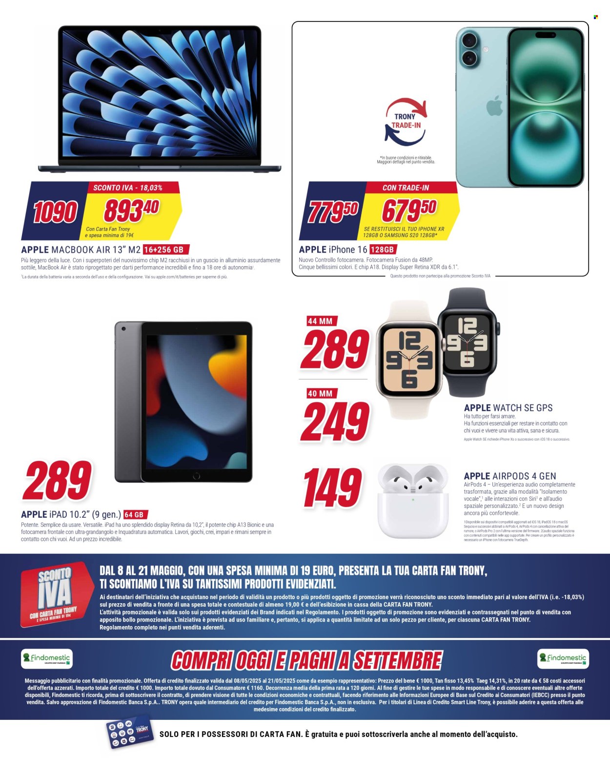 Volantino Trony - 8/5/2025 - 21/5/2025. Pagina 1