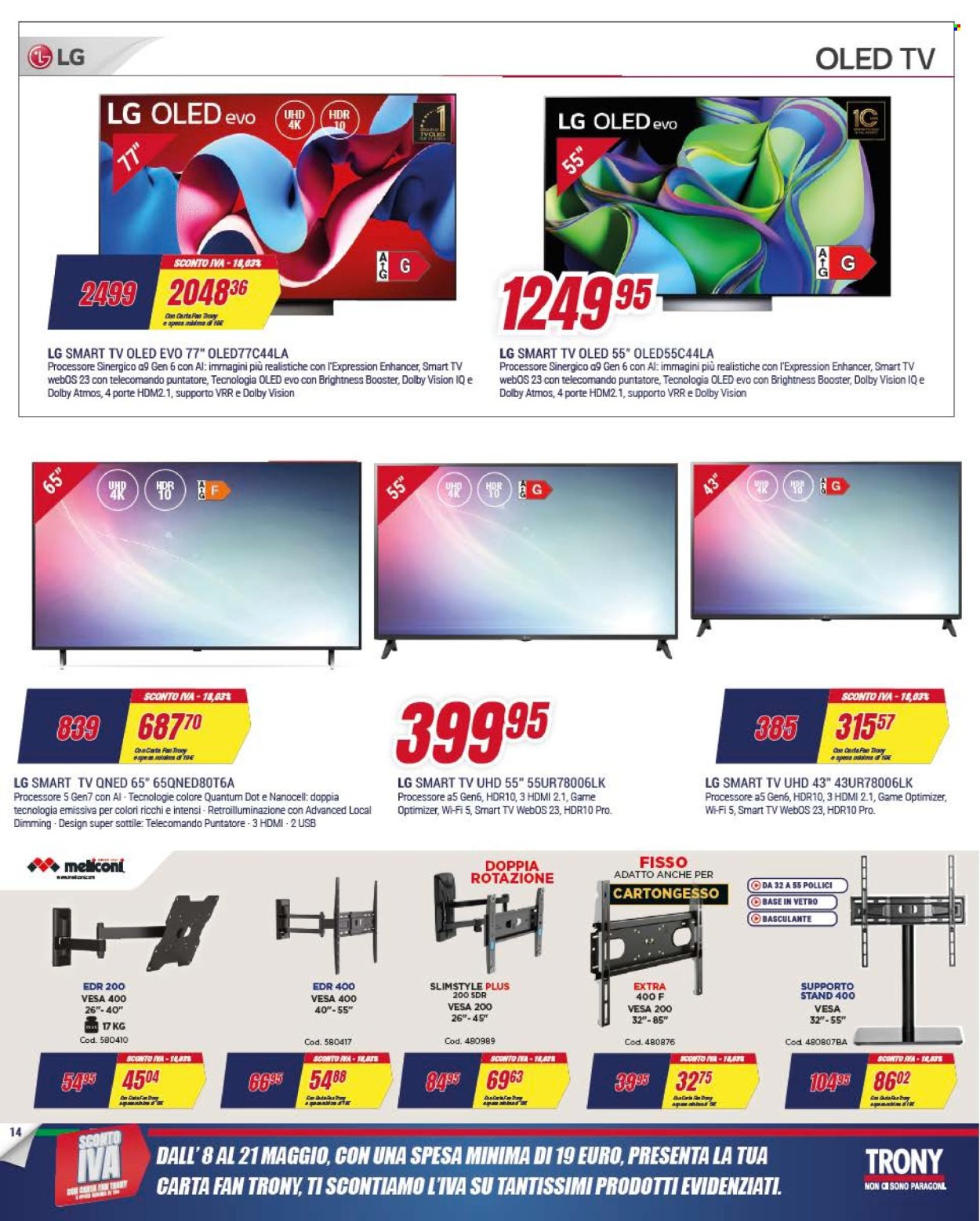 Volantino Trony - 8/5/2025 - 21/5/2025. Pagina 1
