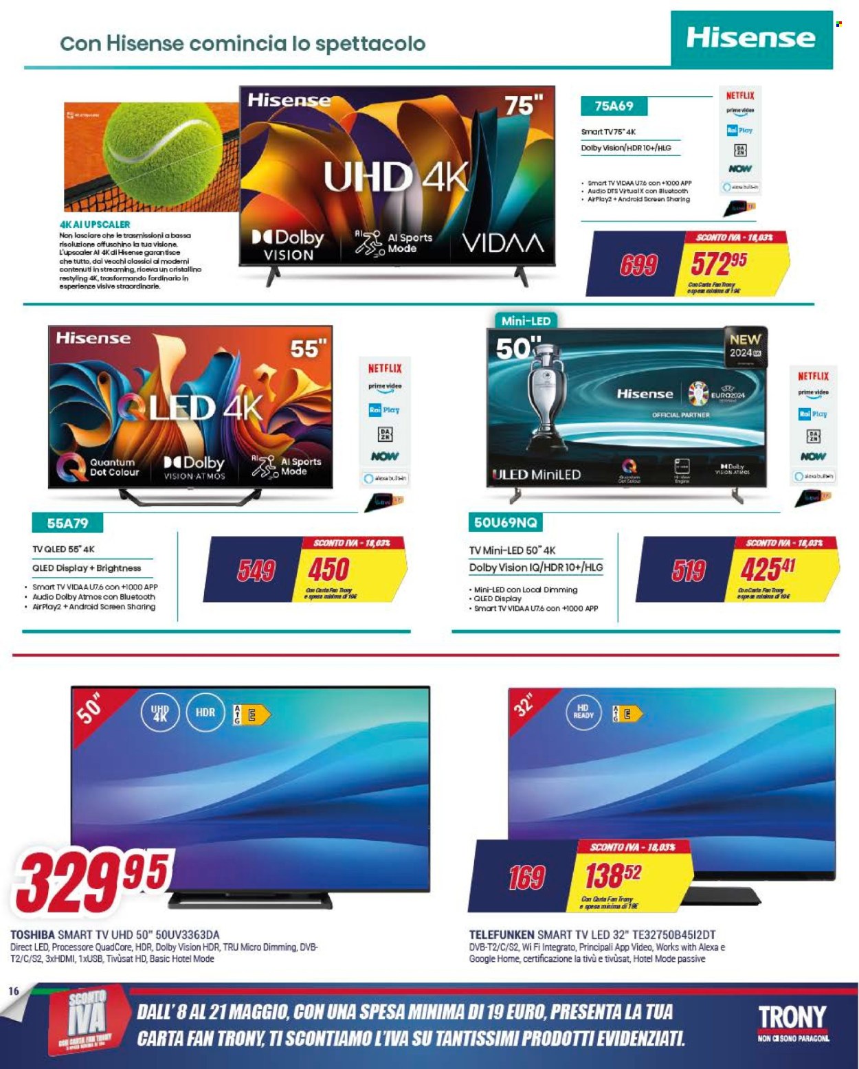 Volantino Trony - 8/5/2025 - 21/5/2025. Pagina 1