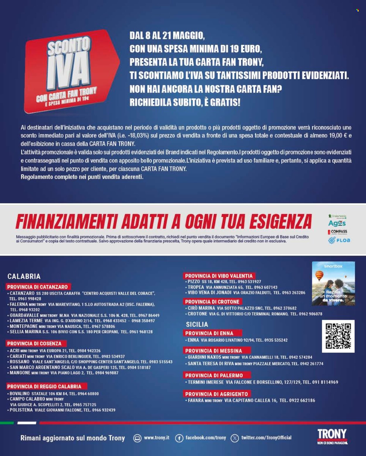Volantino Trony - 8/5/2025 - 21/5/2025. Pagina 1