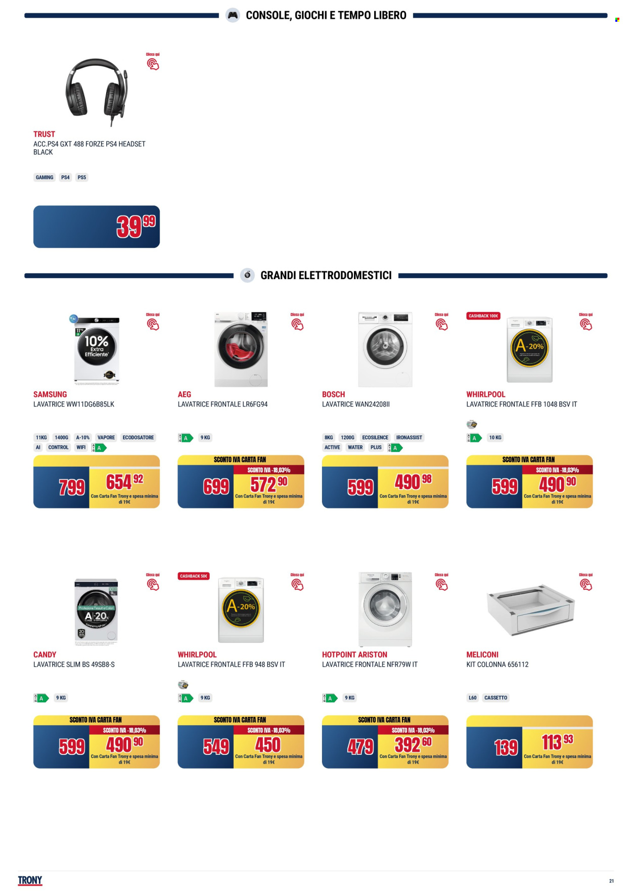 Volantino Trony - 8/5/2025 - 21/5/2025. Pagina 1