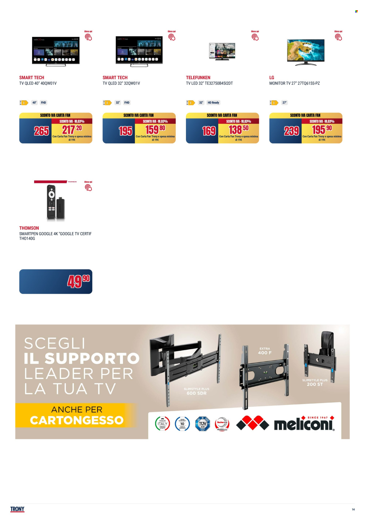 Volantino Trony - 8/5/2025 - 21/5/2025. Pagina 1