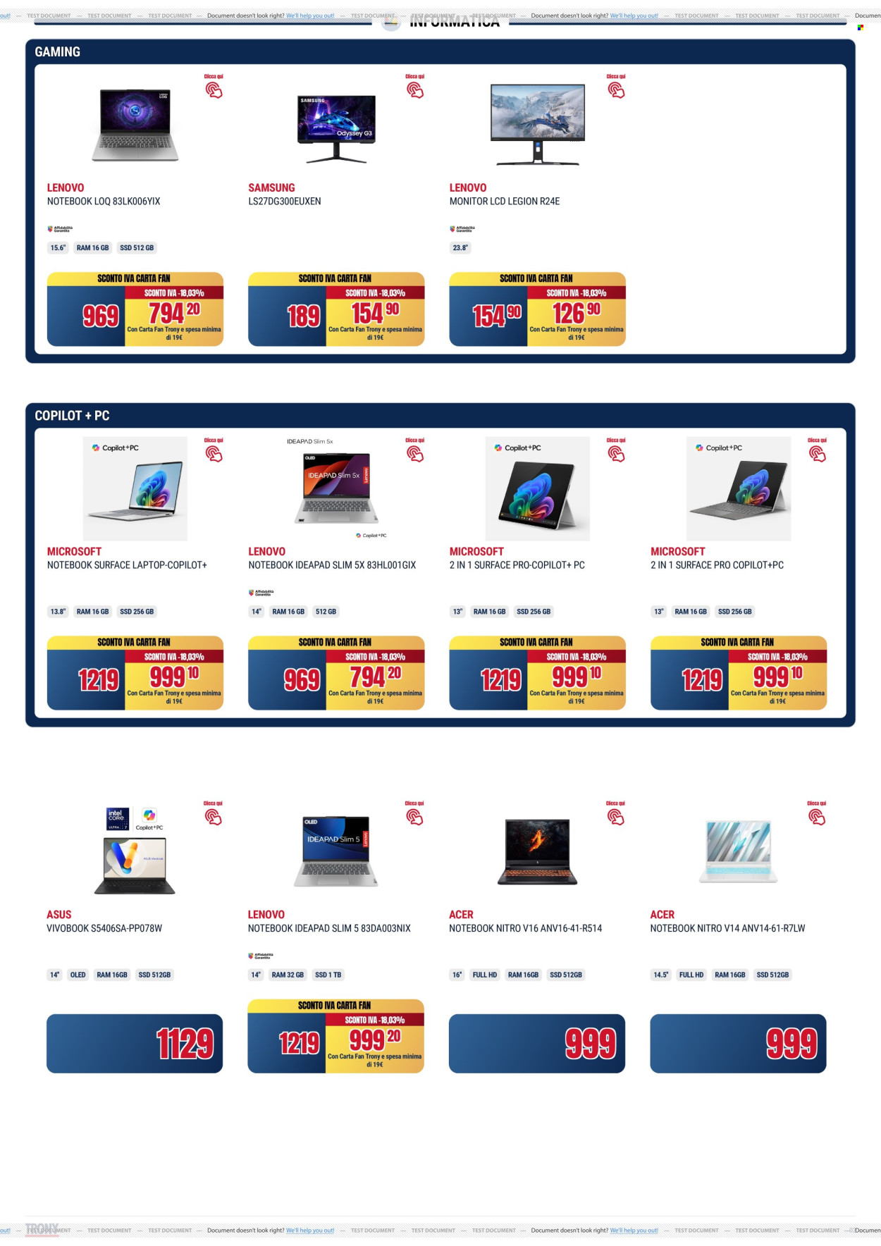 Volantino Trony - 8/5/2025 - 21/5/2025. Pagina 1