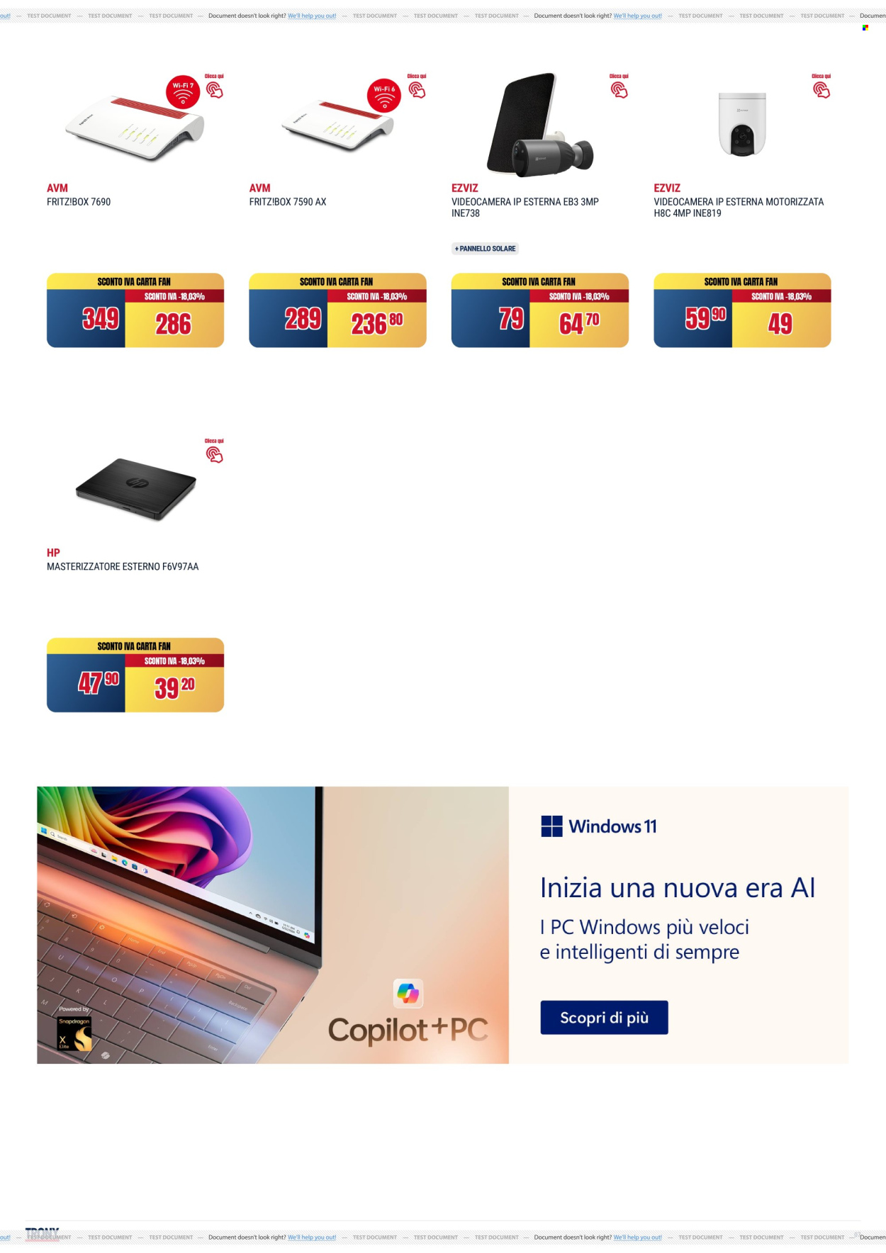 Volantino Trony - 8/5/2025 - 21/5/2025. Pagina 1