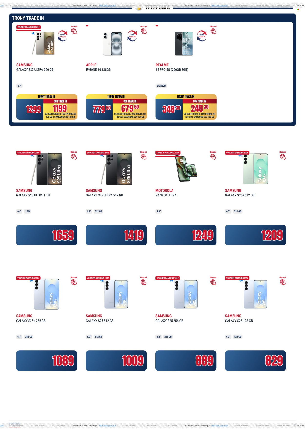 Volantino Trony - 8/5/2025 - 21/5/2025. Pagina 1